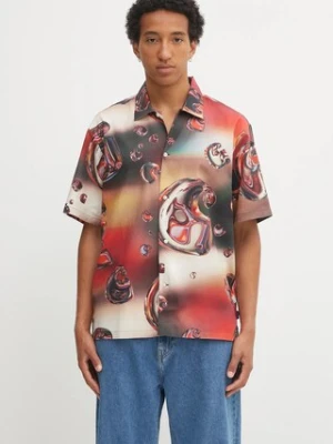 Carhartt WIP koszula S/S Solar Chrome męska kolor multicolor relaxed z kołnierzykiem klasycznym I035155.32LXX