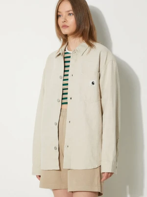 Carhartt WIP koszula z domieszką lnu Ethel Shirt Jac