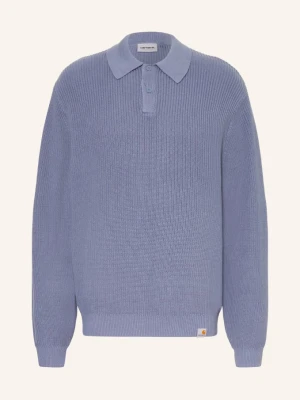 Carhartt Wip Koszulka Polo Z Dzianiny Miles blau