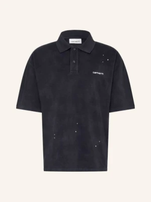 Carhartt Wip Koszulka Polo Z Pikowanej Dzianiny Painter blau