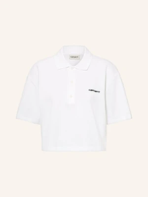 Carhartt Wip Koszulka Polo Z Pikowanym Wzorem weiss