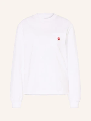 Carhartt Wip Koszulka Z Długim Rękawem weiss BIAŁY