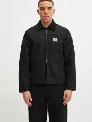 Carhartt WIP kurtka bawełniana Detroit Jacket kolor czarny przejściowa I015264.0