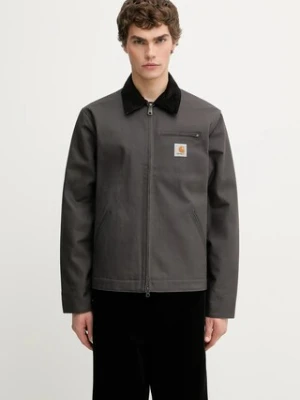 Carhartt WIP kurtka bawełniana Detroit Jacket kolor szary przejściowa I015264.3CL01