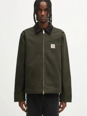 Carhartt WIP kurtka bawełniana Detroit Jacket kolor zielony przejściowa I015264.3CM01