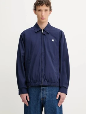 Carhartt WIP kurtka bawełniana Duke Jacket kolor niebieski przejściowa I034516.36JXX