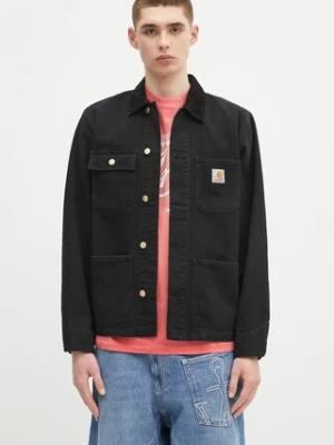 Carhartt WIP kurtka bawełniana Michigan Coat kolor czarny przejściowa I034787.00E4O