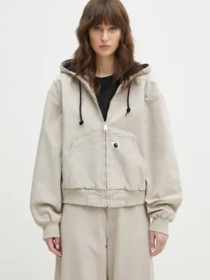 Carhartt WIP kurtka bawełniana OG Active Jacket kolor beżowy przejściowa I034842