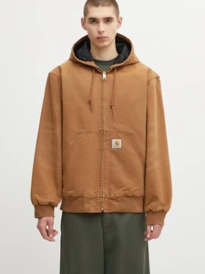 Carhartt WIP kurtka bawełniana OG Active Jacket kolor brązowy przejściowa I035891.HZ4O