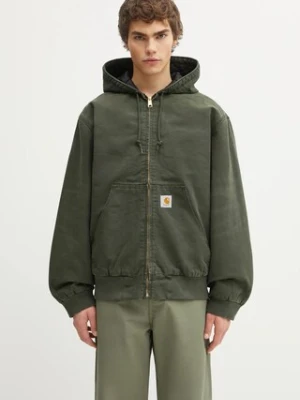 Carhartt WIP kurtka bawełniana OG Active Jacket kolor zielony przejściowa oversize I035891.494O