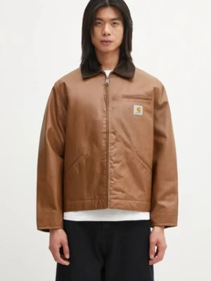 Carhartt WIP kurtka bawełniana OG Dean Jacket kolor brązowy przejściowa I035799.00SXX