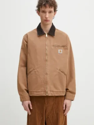 Zdjęcie produktu Carhartt WIP kurtka bawełniana OG Detroit Jacket kolor brązowy przejściowa I035280.00S3K