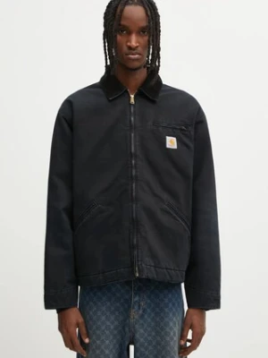 Carhartt WIP kurtka bawełniana OG Detroit Jacket kolor czarny przejściowa I035614.00E4O