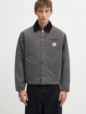 Carhartt WIP kurtka bawełniana OG Detroit Jacket kolor szary zimowa oversize I035614.3CL4O