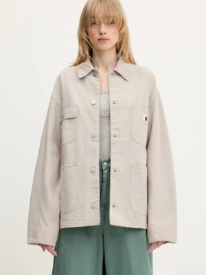 Carhartt WIP kurtka bawełniana OG Michigan Coat kolor beżowy przejściowa I034843