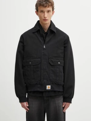 Carhartt WIP kurtka bawełniana Stanton Jacket kolor czarny zimowa I035617.8906