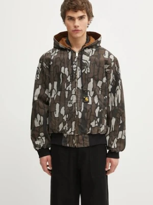 Carhartt WIP kurtka dwustronna 50 Years Anniversary OG Active Jacket Canvas kolor brązowy przejściowa oversize I036412.3GK02