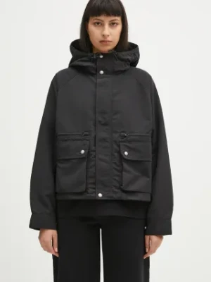 Carhartt WIP kurtka Irwin Jacket kolor czarny przejściowa oversize I034501