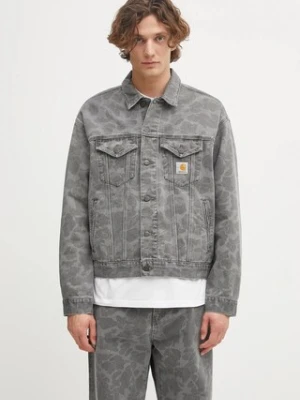 Carhartt WIP kurtka jeansowa Duck Helston Jacket kolor szary przejściowa I033766.2I30H