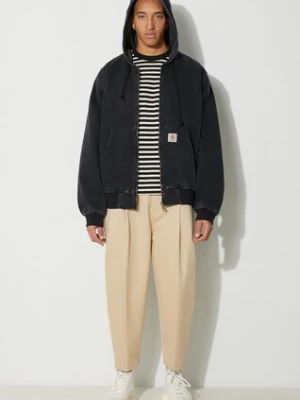 Carhartt WIP kurtka jeansowa OG Active Jacket męska kolor czarny przejściowa I032232.8906