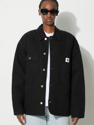 Carhartt WIP kurtka jeansowa OG Michigan Coat damska kolor czarny przejściowa I032235.00E02