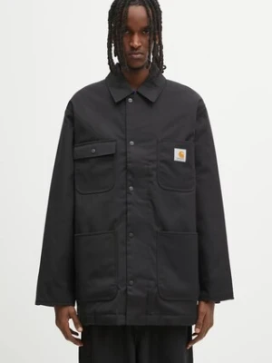 Carhartt WIP kurtka Leroy Chore Coat kolor czarny przejściowa I035343.89XX