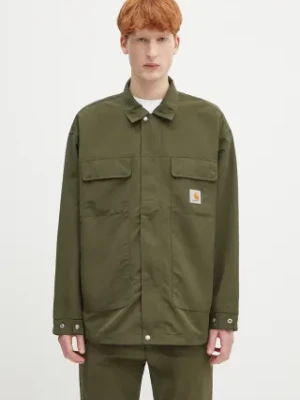Carhartt WIP kurtka Liam Jacket kolor zielony przejściowa I034564.41XX