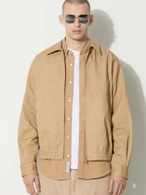 Carhartt WIP kurtka Newhaven Jacket męska kolor beżowy przejściowa oversize I032912.1YA02