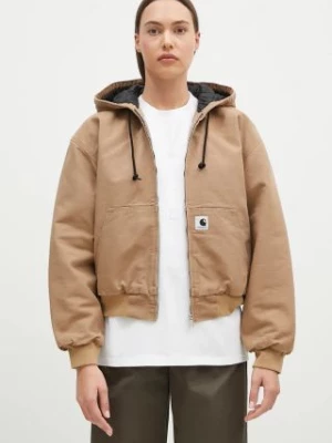 Carhartt WIP kurtka OG Active Jacket damska kolor beżowy przejściowa oversize I032238.2FS02