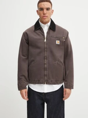Carhartt WIP kurtka OG Detroit Jacket kolor brązowy przejściowa I035614.1YL4O