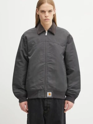 Carhartt WIP kurtka Santa Fe Alumni kolor szary przejściowa I035147.32BXX