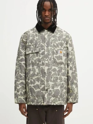 Carhartt WIP kurtka Tapestry Chore Coat kolor zielony przejściowa oversize I035329.3CKXX