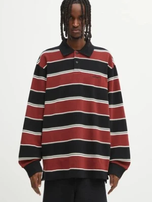 Carhartt WIP longsleeve bawełniany L/S Malone Rugby Shirt kolor czerwony I035313.37UXX