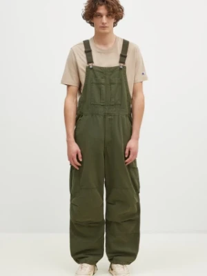 Carhartt WIP ogrodniczki jeansowe Cargo Bib Overall kolor zielony I033752.2BR4J