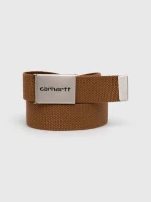 Carhartt WIP pasek Clip Belt Chrome kolor brązowy I019176.HZXX