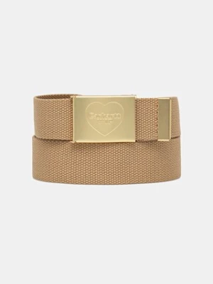 Carhartt WIP pasek Heart Clip kolor beżowy I034631.2N1XX