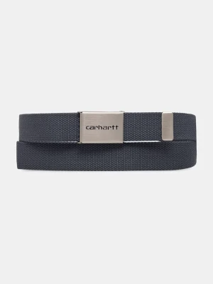 Carhartt WIP pasek parciany Clip Belt Chrome