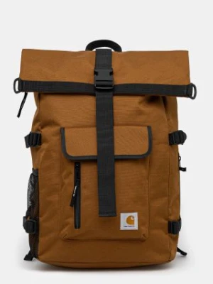 Carhartt WIP plecak Philis Backpack kolor brązowy duży gładki I031575.HZXX