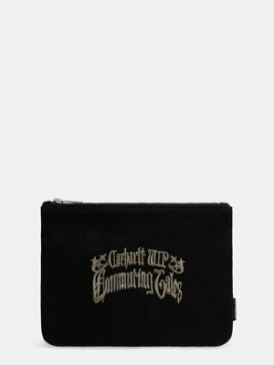 Carhartt WIP portfel Canvas Graphic Zip Wallet kolor czarny I036087.3HOXX
