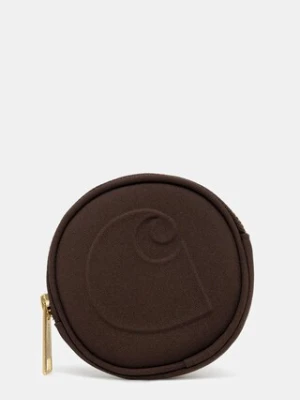 Carhartt WIP portfel Clarton Zip Wallet kolor brązowy I033780.47XX