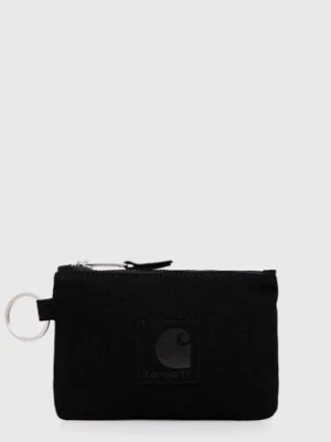 Carhartt WIP portfel Suede Zip Wallet kolor czarny I033644.89XX