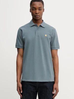 Carhartt WIP S/S Chase Pique Polo bawełniane męskie