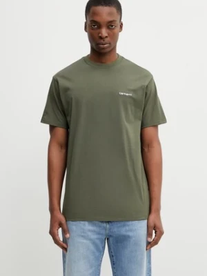 Carhartt WIP S/S Script Embroidery T-Shirt męski bawełniany
