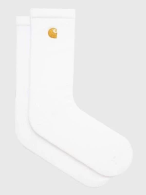 Carhartt WIP skarpetki Chase Socks kolor biały I029421-MISTY.THIS