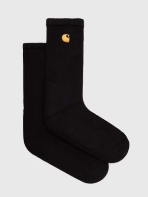 Carhartt WIP skarpetki Chase Socks kolor czarny I029421-MISTY.THIS