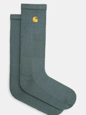 Carhartt WIP skarpetki Chase Socks kolor zielony I029421.2N0XX