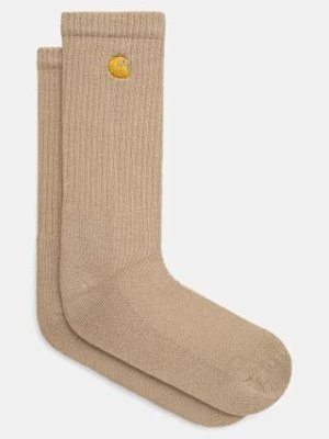 Carhartt WIP skarpetki Chase Socks męskie kolor beżowy I029421.22IXX