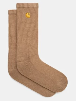 Carhartt WIP skarpetki Chase Socks męskie kolor brązowy I029421.2GQXX