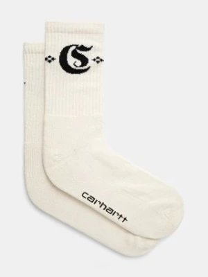 Carhartt WIP skarpetki Greatest Hits Socks kolor biały I034372.0D3XX