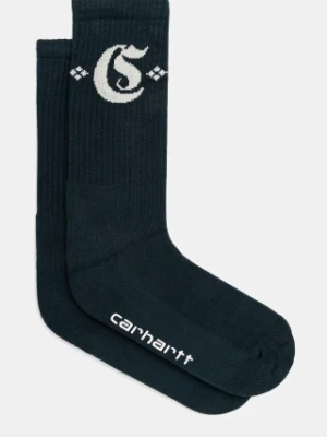 Carhartt WIP skarpetki Greatest Hits Socks kolor turkusowy I034372.2NEXX